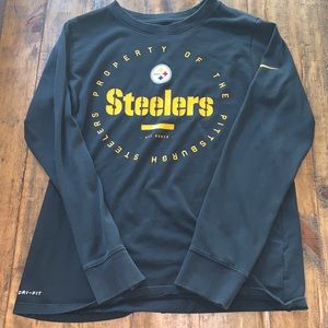 Steelers black long sleeve shirt